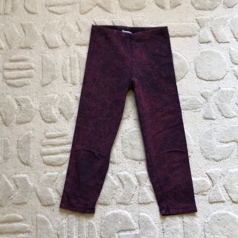 Vintage Acid Wash Crop Leggings